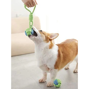 

Dog Rope Puppy Braided Rope Toys Set Pet Dog Teeth Playing Cleaning Gift Chew Durable Interactive Cotton Toys Aggressive Chewers