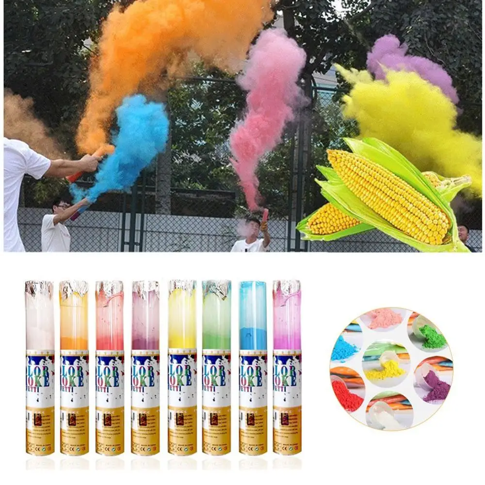 

Colored Corn Flour Color Run Automatic Rotary Spray Bottle Corn Powder Jetting Events Festive Celebrate Carnival Supplies