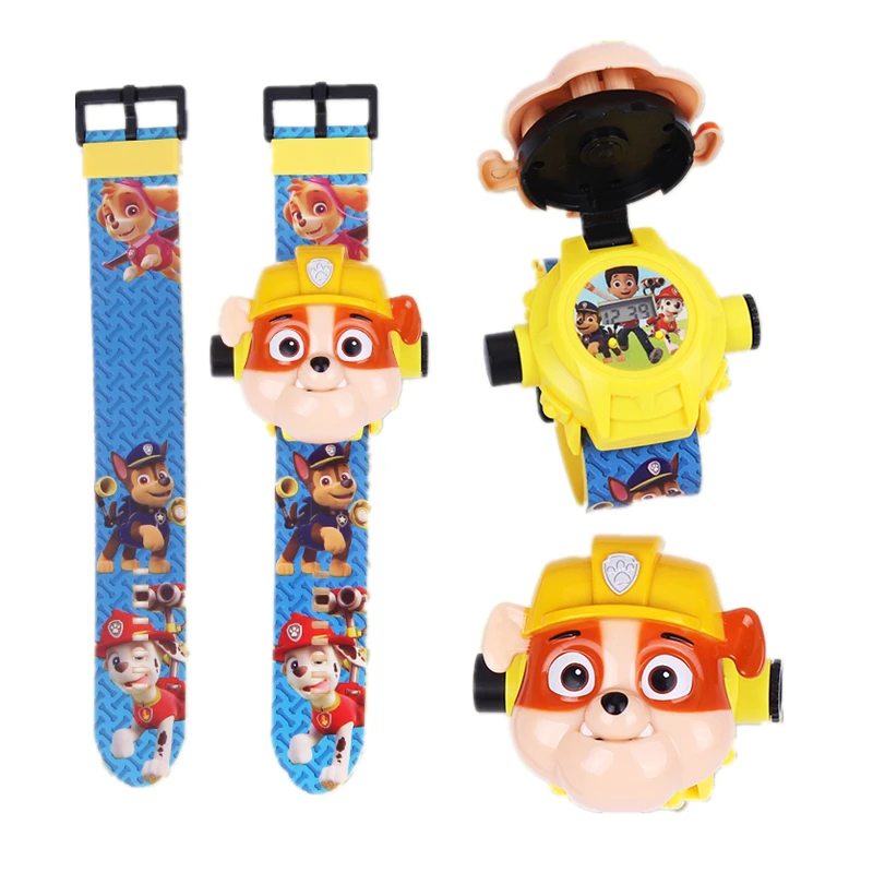 Paw patrol, набор игрушек, проекционные часы, игрушки, аниме, фигурка, модель для мальчиков и девочек, игрушка, детская, Рождественская, Paw patrol, подарок на день рождения
