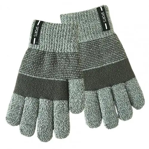 2 Paia Di Guanti Invernali Per Bambini 1-3 Anni - Morbidi In Maglia E Peluche Con Corda Antismarrimento E Decorazione Coniglio (Rosa E Grigio, Taglia Media)