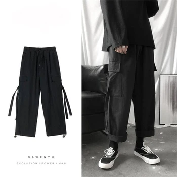 

Cool Loose Sweatshirt Men Hip Hop Solid Long Sleeve Pullover Hoodies Sweatshirt hoodies Men Black High Street Pants Males