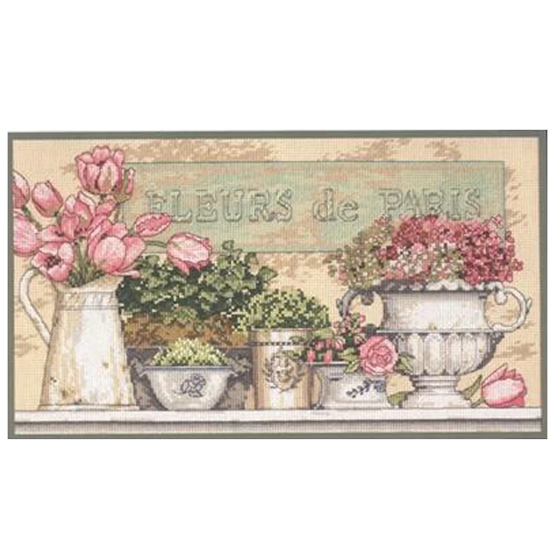 Counted Cross Stitch Kit Flowers Of Paris