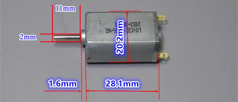 DC3-7.2V LV-132-2956 Micromodel высокоскоростной двигатель 9500 об/мин 23000 об/мин 130 Расширенный двигатель с угольными щетками