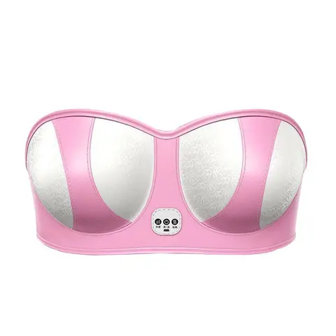 Color USB Plug-in Breast Enhancement Women Body Infrared Heating Safe Skin-friendly Chest Massager