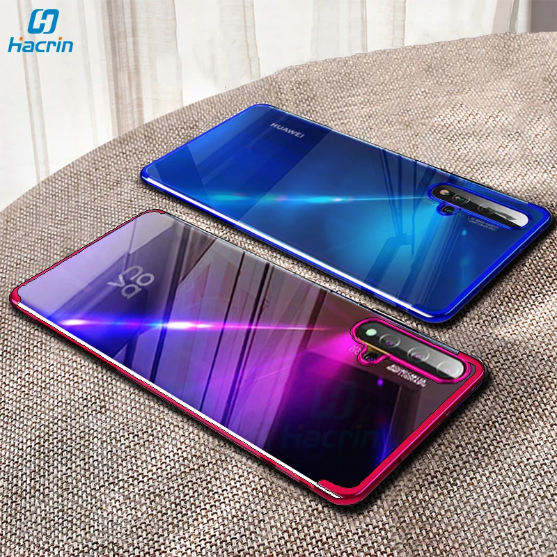 Чехол Hacrin для Huawei Nova 5 T мягкий прозрачный чехол из ТПУ с прозрачным покрытием TCase