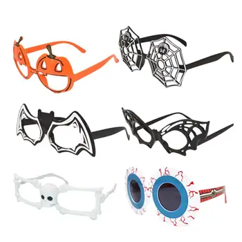 

6Pcs Glasses Tricky Funny Plastic Dress Up Party Glasses Costume Ball Glasses for Halloween Masquerade Performance