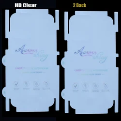 2 - Pack Full Coverage Hydrogel Screen Protector - Premium Soft TPU Protective Film - 13promax (HD 2pcs Back)
