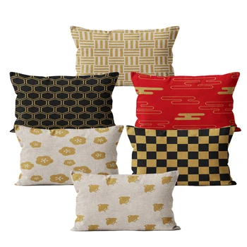 

Throw Pillow Case Farmhouse Vintage Pillowcase Yellow Farmhouse Decorative 30*50 for Sofa Bedroom Beige Fur Linen Cushion Cover