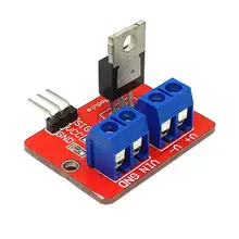 10 sztuk/partia 0-24VTop przycisk Mosfet IRF520 MOS moduł sterownika dla Arduino MCU malinowy pie
