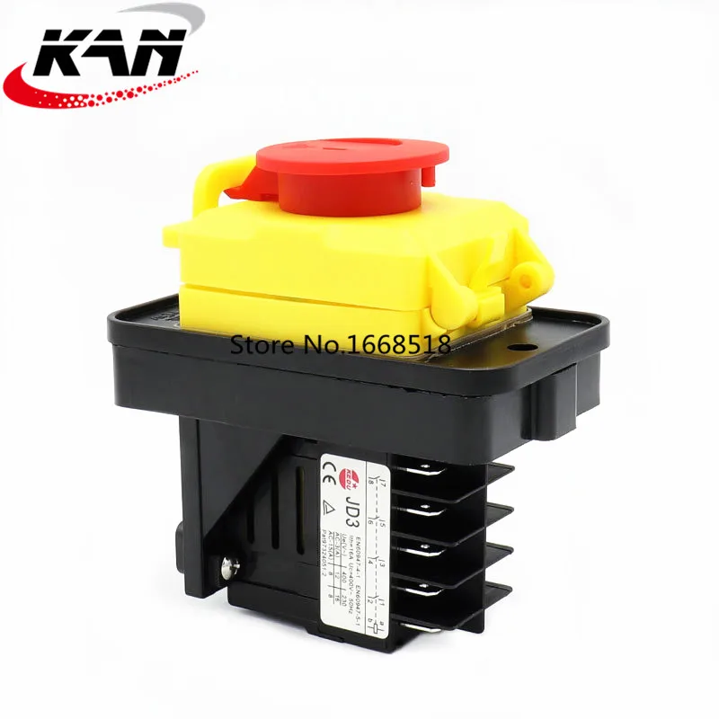KEDU JD3 230 V/400 V 8/10 на булавке 16/12A электромагнитный переключатель ВКЛ/ВЫКЛ кнопочные переключатели для промышленного станочное оборудование