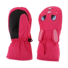 Multicolor Kids Waterproof Ski Gloves Winter Mitten Age 1-8 Boys Girls Ski Snow Cycling Gloves Kids Skiing Gloves