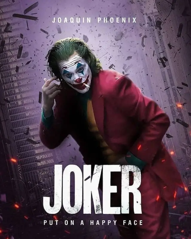 The Joker 2019 Hot Movie Art Silk Canvas Film Poster Wall Art Print 24x36 inch