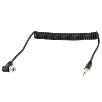 

Flash Light Spring PC Sync Cable 3.5mm To Male Flash Plug For Photography Studio Camera Flash Trigger Accessories