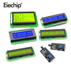Tela lcd para arduino, 1602a, 2004a, azul, verde, módulo lcd 16x2 iic/i2c, tela preta 5v para mega2560