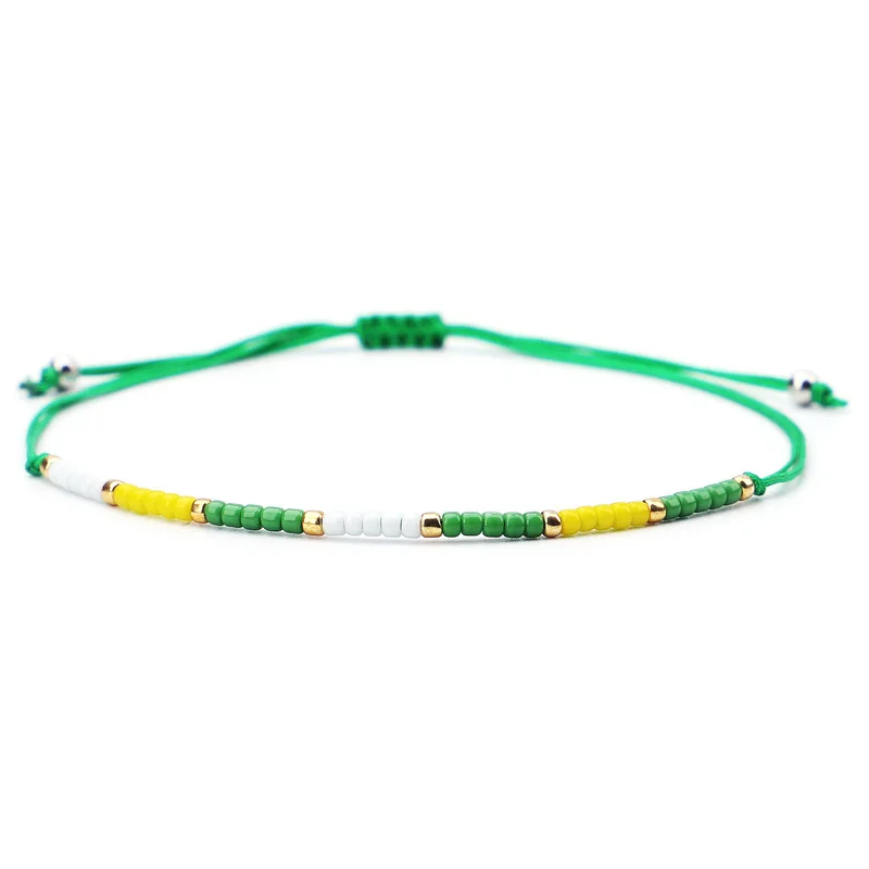 2019 Bohemia Handmade Weave Bijoux MIYUKI Bead Bracelet Love Lucky Bracelets & Bangles For Women Men Wax Thread Bracelets