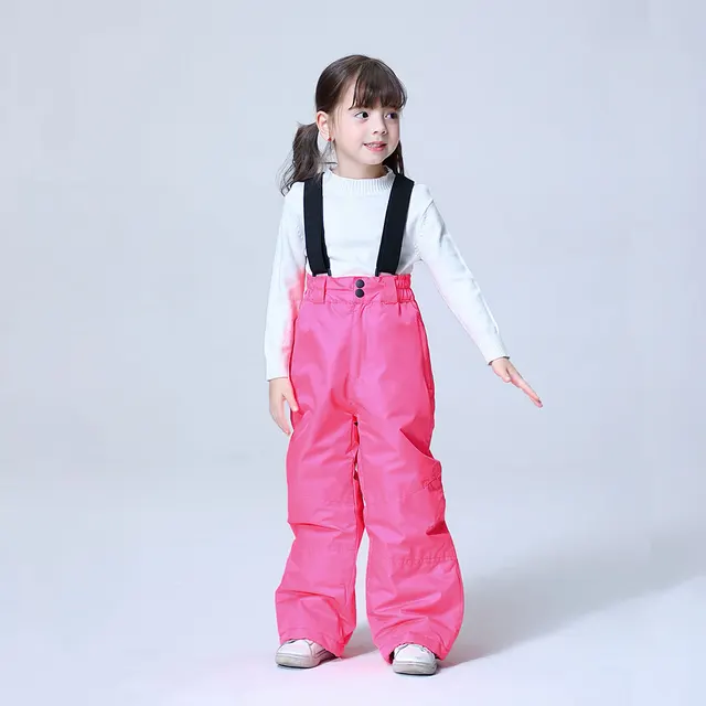 US $19.76 Ski Pants Kids Boys And Girls Outdoor Thicken Windproof Waterproof WarmSnow Children Trousers Winte