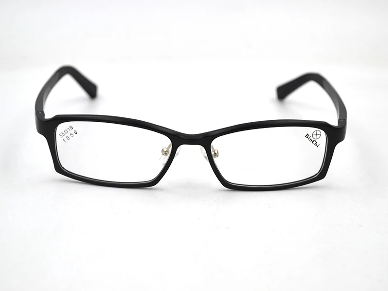 Men Finished Myopia Glasses Aluminum Magnesium Business Shortsighted Eyeglasses Frame Black Nearsighted Spectacles Spring Leg L3