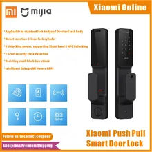 Xiaomi Mijia – serrure de porte intelligente, Push Pull, empreinte digitale, passeport, Bluetooth, NFC, déverrouillage, application de contrôle, lien Intelligent, ia, maison intelligente