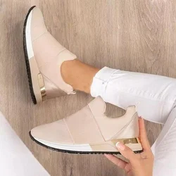 2021 Women Knit Solid Color Sport Mesh Casual Shoes