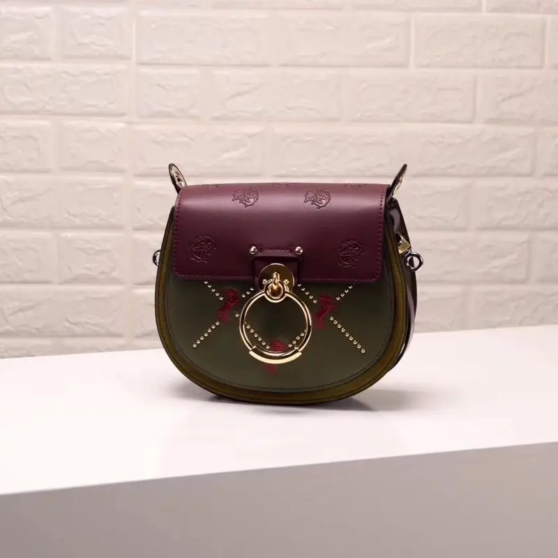 ALNEED роскошные женские сумки дизайнерская брендовая седельная сумка кожаная женская сумка через плечо модная сумка через плечо с кольцом винтажная сумка