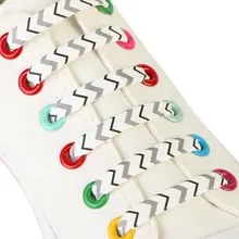 16 шт. шнурки без завязок с принтом силиконовый без галстука шнурки силиконовые уличные Ленивые Спортивная обувь аксессуары 5-7,9 см