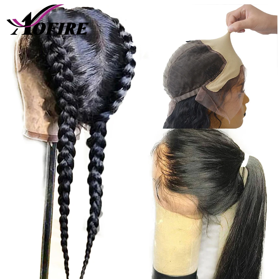 

Invisible Fake Scalp Deep Part 13x6 Lace Front Human Hair Wigs Straight Glueless Preplucke Bleached Knots Brazilian Remy Hair