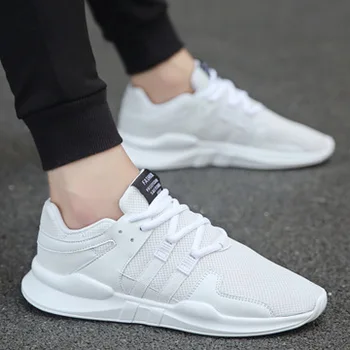 

2019 new spring men's casual men's shoes summer breathable small white tide shoes mesh trend wild white shoes