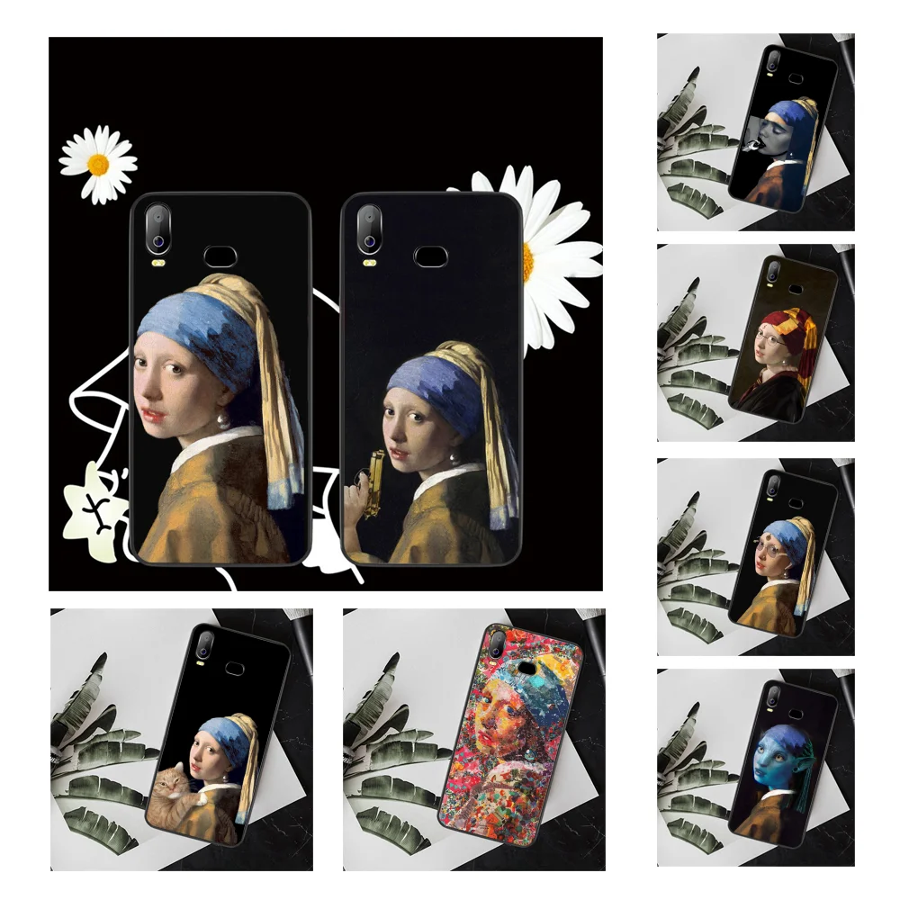 NBDRUICAI девушка с жемчугом Серьги Vermeer чехол для телефона Samsung A10 A20 A30 A40 A50 A70 A71 A51 A6 A8