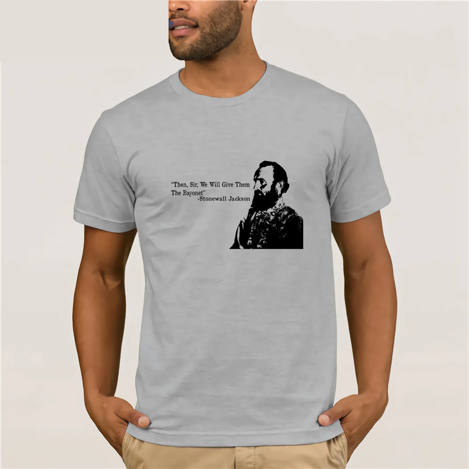 Футболка с надписью Civil War Stonewall Jackson Enfield musket Bayonet Springfield Забавные футболки