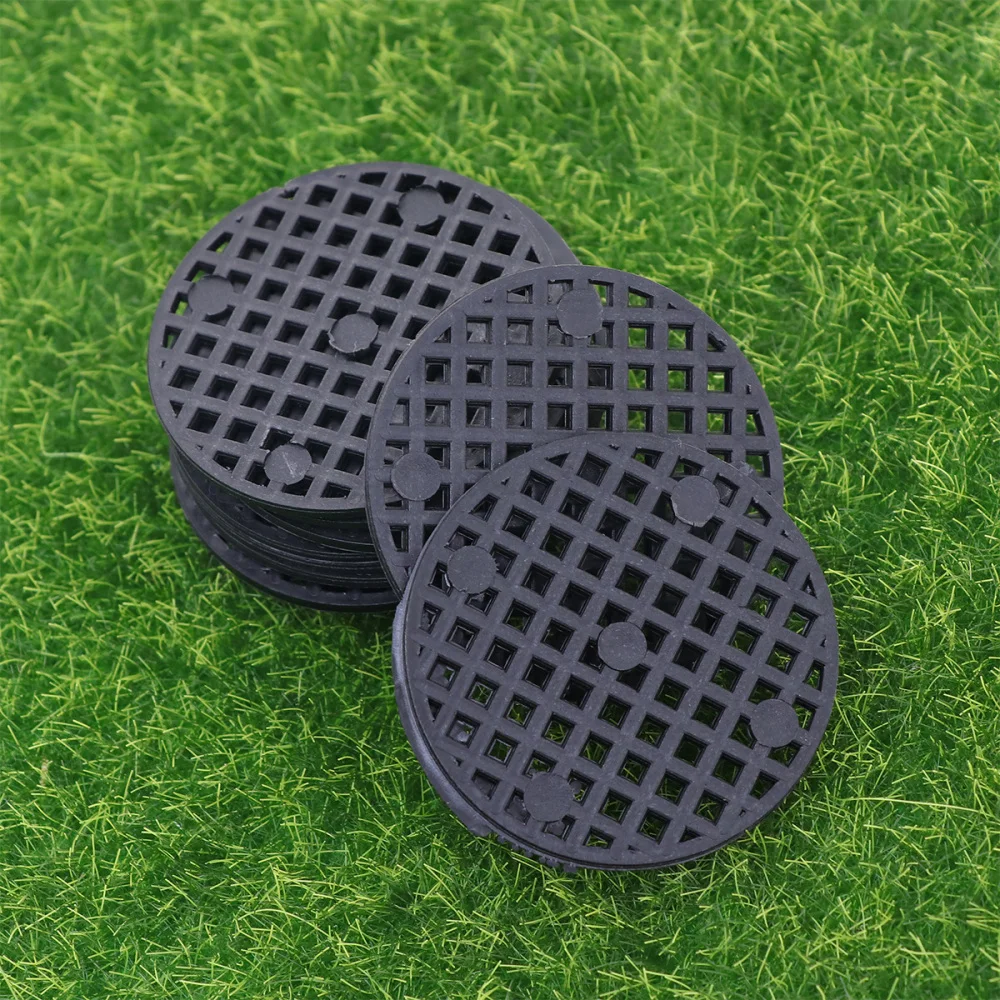 50 Pcs Flower Pot Hole Mesh Pad Bonsai Pot Bottom Grid Mat Prevent Soil
