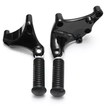 

Hot 1 Pair Black Rear Passenger Foot Pedal Mount Bracket + Foot Pegs Footpegs For Davidson Sportster 883 2014 2015 2016