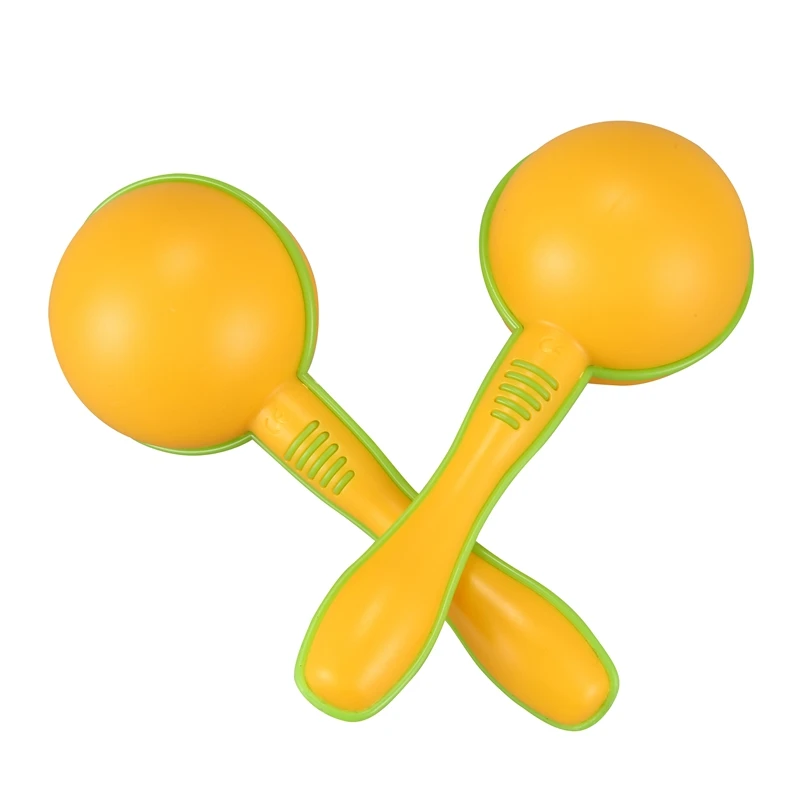 Желтое пластиковое яйцо Maraca искусственный ритм игрушка инструмент для ребенка |
