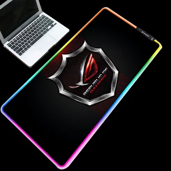 

Yuzuoan Cool Eye of the Prodigal LOGO Gaming Mouse Pad LED ROG Marquee Backlight Gaming Table Mat