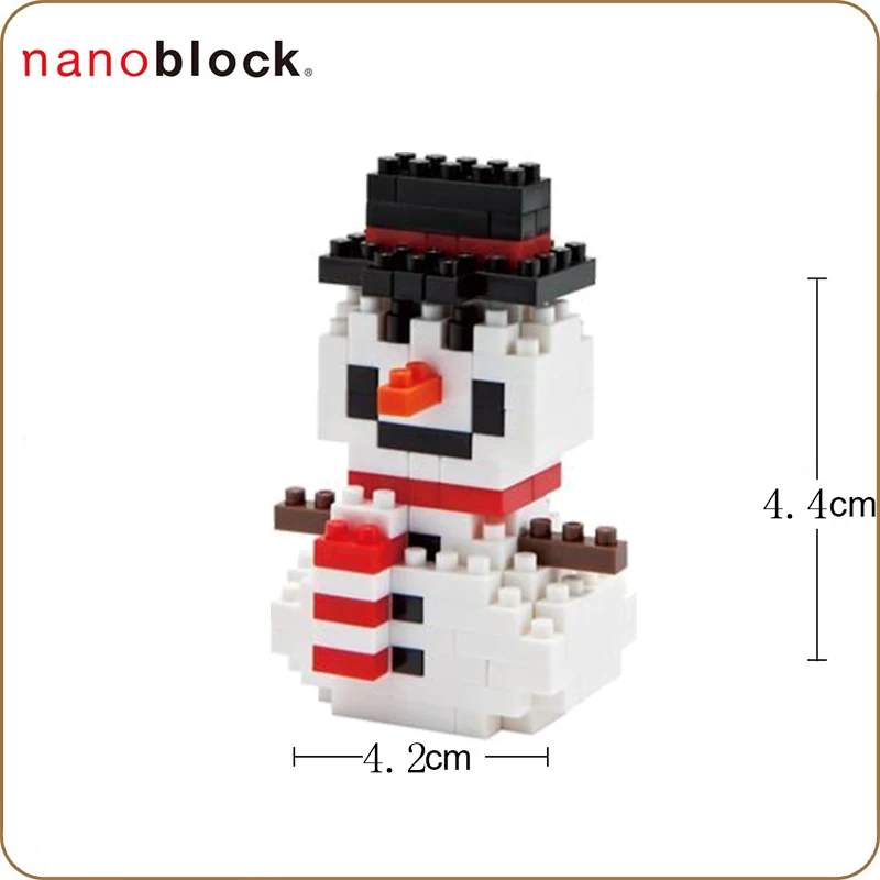 NBC027 Nanoblock Christmas Snow Man Building Blocks Toy 150 pieces 12 Years 