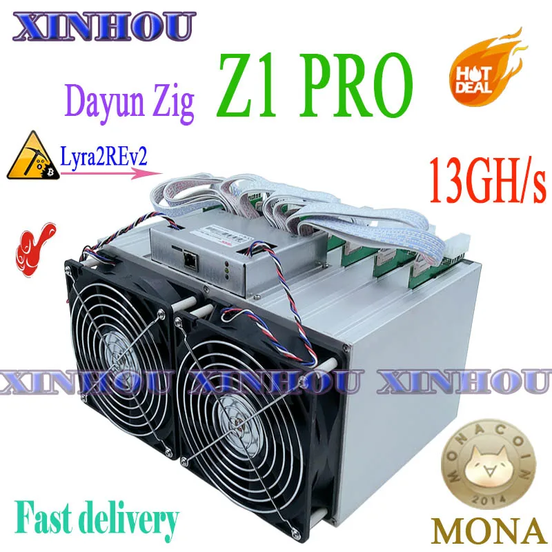 Новый ZIG MINER Z1 PRO 13GH/S ASIC miner hash algorgation Lyra2REv2 mining MONA ORE XVG STAK VTC лучше чем Antminer S9 S17 T17