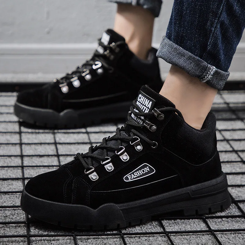 

2019 Autumn And Winter New Style Martin Boots Men's British-Style Thick Bottomed Worker Boot Trend Casual Short Boots Men Mid-to
