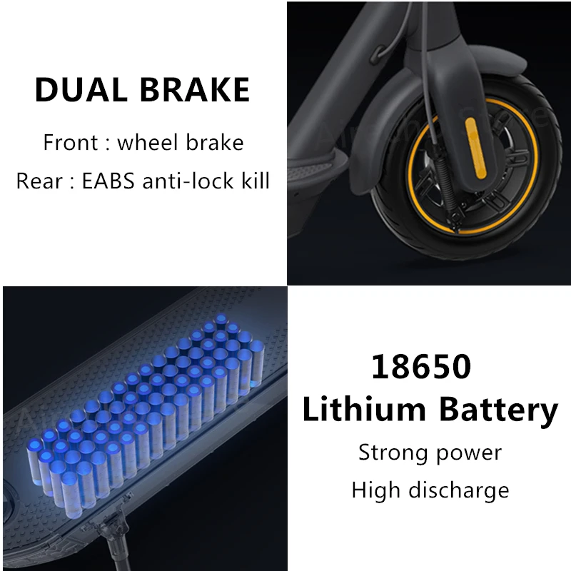Best 2019 Original Ninebot MAX G30 Smart Electric Scooter Foldable Kickscooter 10" 30km/h 65km IPX5 Hoverboard Dual Brake Skateboard 3 Best 2019 Original Ninebot MAX G30 Smart Electric Scooter Foldable Kickscooter 10" 30km/h 65km IPX5 Hoverboard Dual Brake Skateboard 3