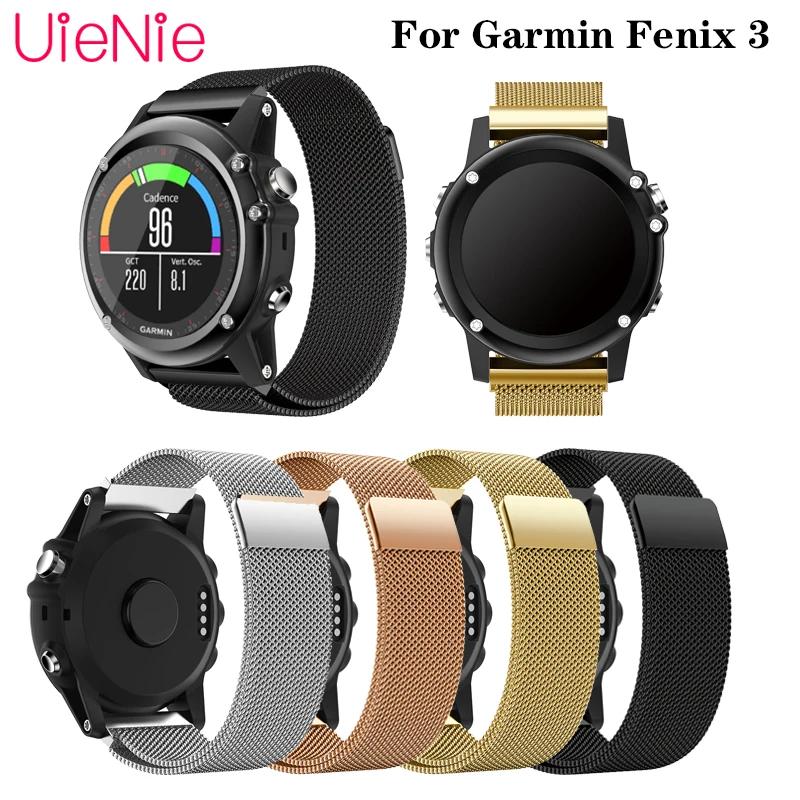 For Garmin Fenix 3/Fenix 3 HR Milan Strap For Garmin Fenix 5X Stainless Steel Metal Milan