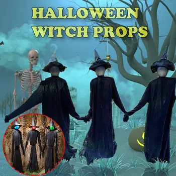 

Halloween Luminous Voice Control Holding Hands Witch Haunted House Decor Props