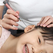 1 pc Baby Ear Wax Cleaner Flashlight Earpick Earwax Remover Luminous Ear Curette Light Spoon Cleaning Ear Care Tool For Children