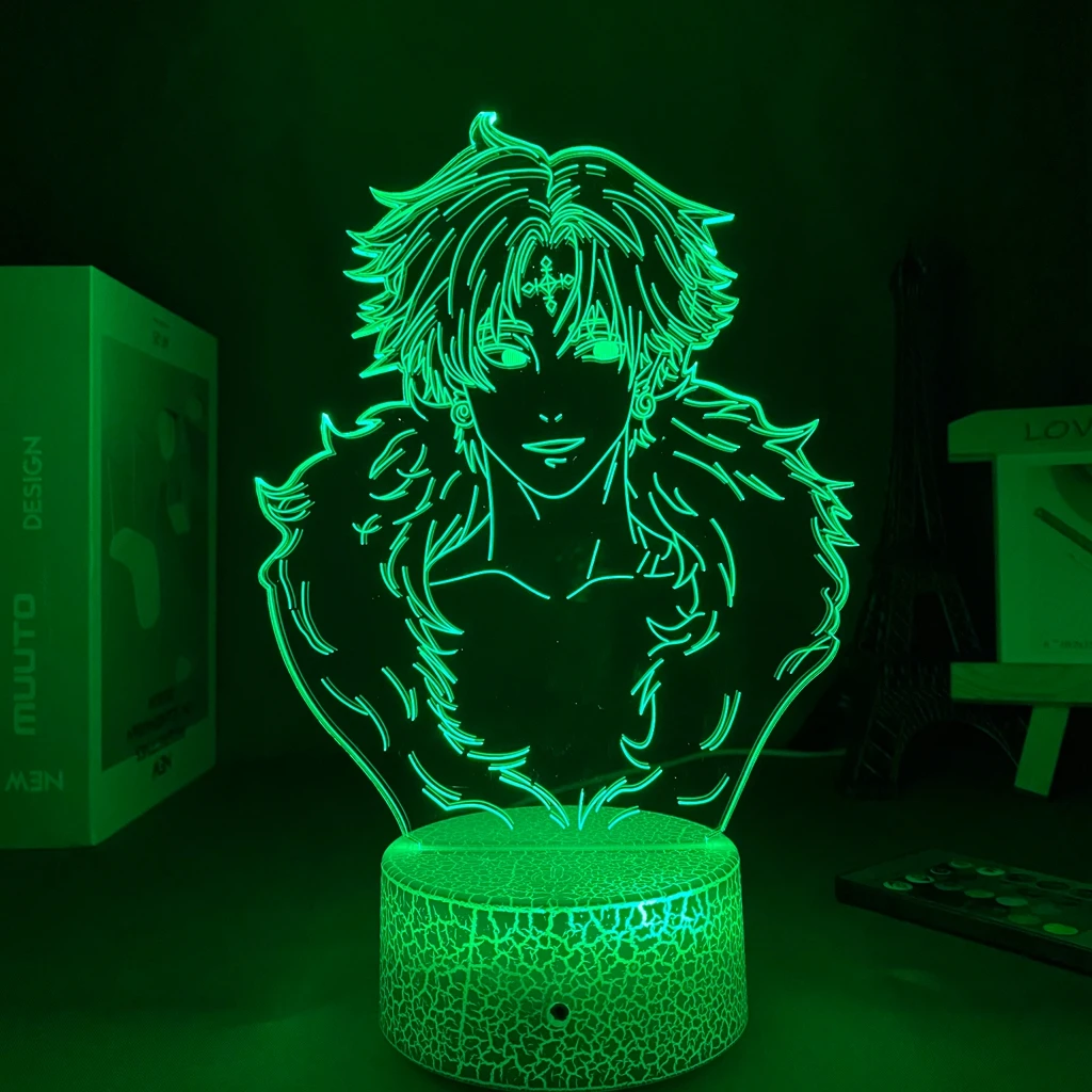 

Акриловый светодиодный ночсветильник, лампа в стиле аниме Hunter X Hunter, создания манги, кулоло для спальни, Декор, ночсветильник, детский подарок на день рождения, 3D лампа