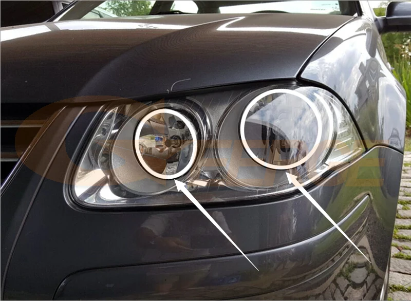 Для Volkswagen VW Jetta City MK4 2007 2008 2009 отличный ультра яркий CCFL ангельские глазки Halo кольца