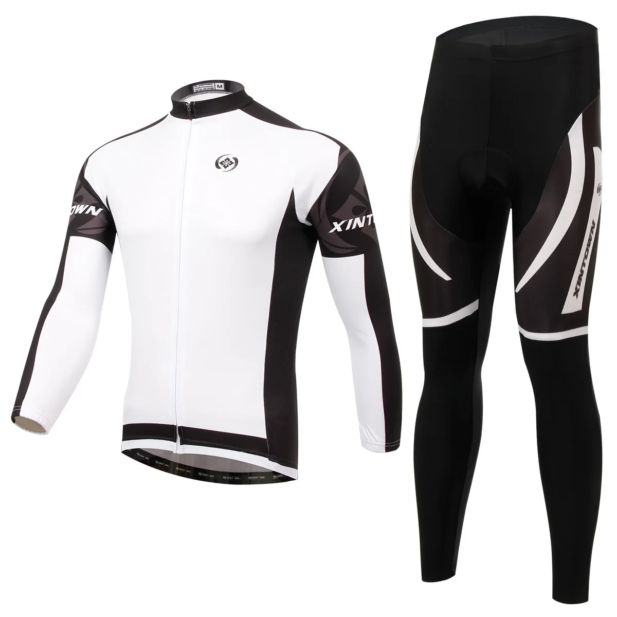 

Xintown Dimon White Jersey Long-sleeve Suit Bicycle Spring And Autumn Moisture Wicking Fast Drying Clothes