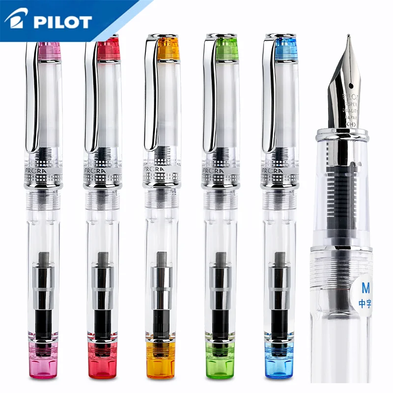 Ручка перьевая Pilot FPRN 350R Prera с чернильным конвертером прозрачный корпус F/M