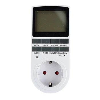 

New EU/US/UK Plug Portable Plug-in Digital Timer 24h 7day Week With LCD Display For Indoor Appliance Lights/TV