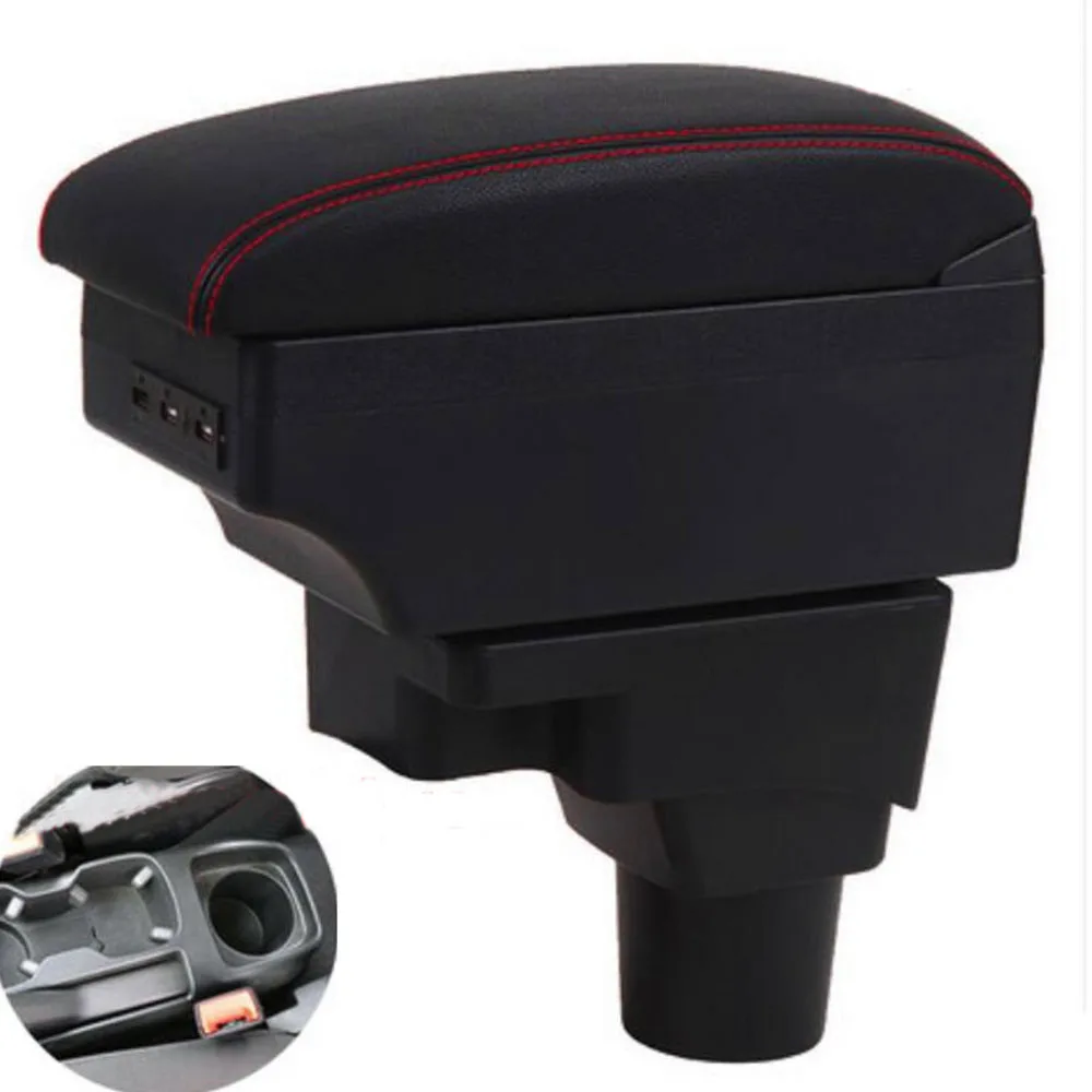 

For Chevrolet Aveo Sonic Armrest Box Car Center Console Storage Space Case Elbow Rest with Cup Holder USB Interface