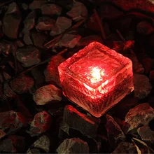 Ленивец кирпичные огни матовый стеклянный кирпич проложить сад пейзаж путь свет водонепроницаемый камни в форме кубиков льда для наружного уличный фонарь квадратный