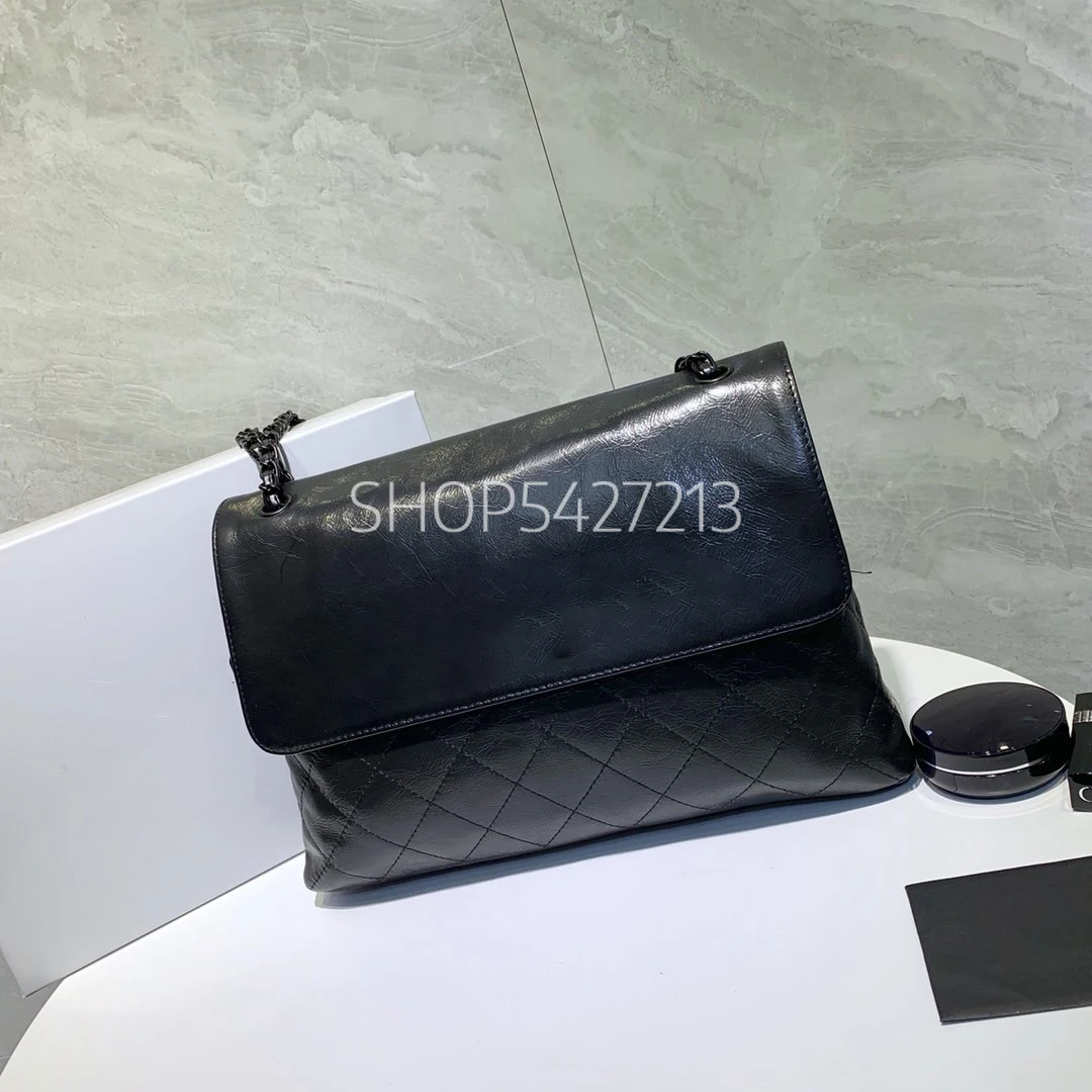 

Small fragrance leather shoulder bag ladies 2019 handbag ladies bag designer ladies chain lattice texture diagonal shoulder bag