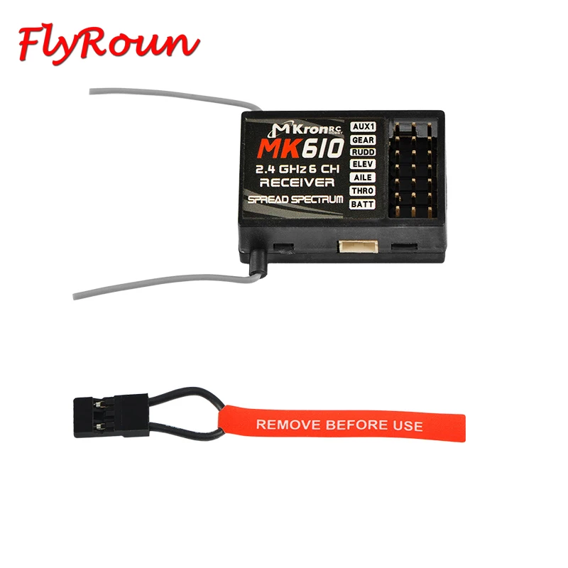MK610 AR6100 2.4G 6CH RC Receiver Bind Plug DSM-2 Fit SPEKTRUM JR WALKERA DX6i DX7 DX8 Transmitter of Helicopters Airplane | Игрушки и