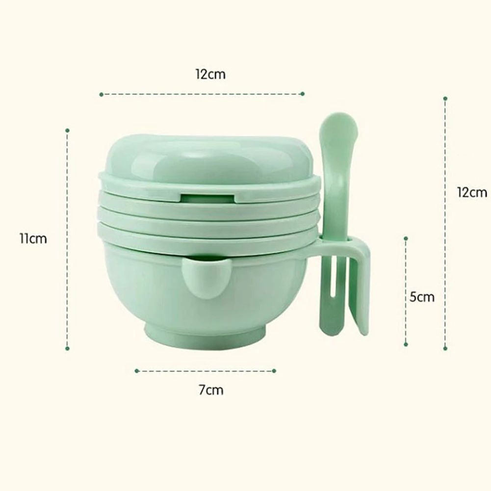 Manual Infant Baby Grinding Food Bowl Vegetable Fruit Grinder Feeding Supplement